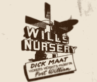 Wills Nursery, founded by Dick Maat